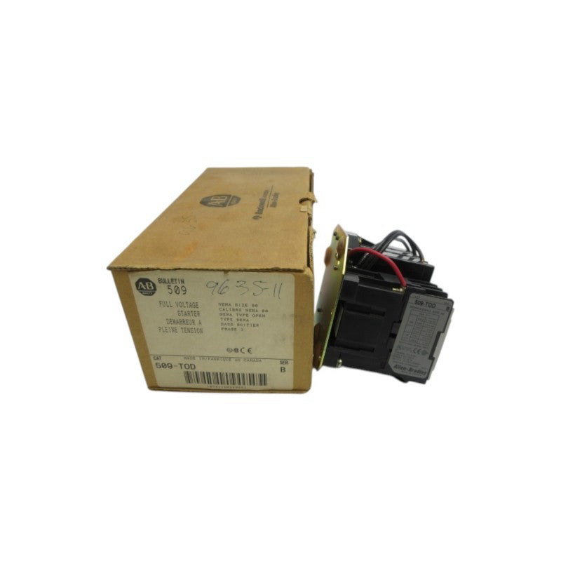 ALLEN BRADLEY 509-TOD SER. B 600V 9A (BR/WH) NSMP