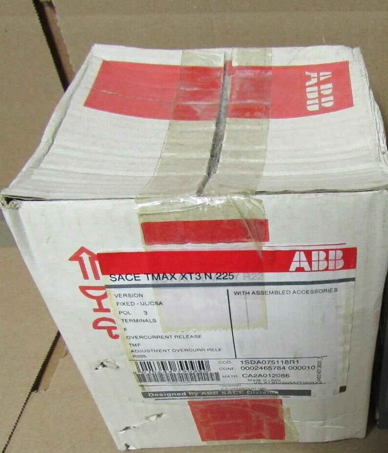 ABB XT3NU3225AFF000XXX SACE Tmax 225A CIRCUIT BREAKER, NIB! MAKE OFFER!