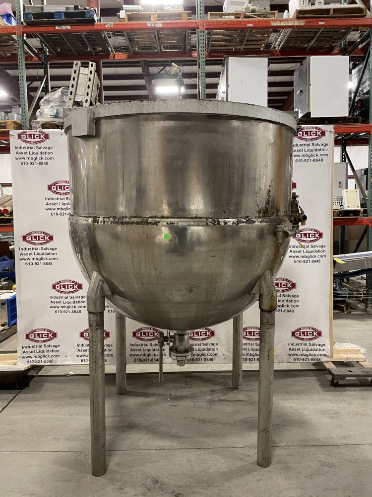 Groen N-500-SP 500 Gallon Stainless Steel Steam-Jacketed Kettle 125psi