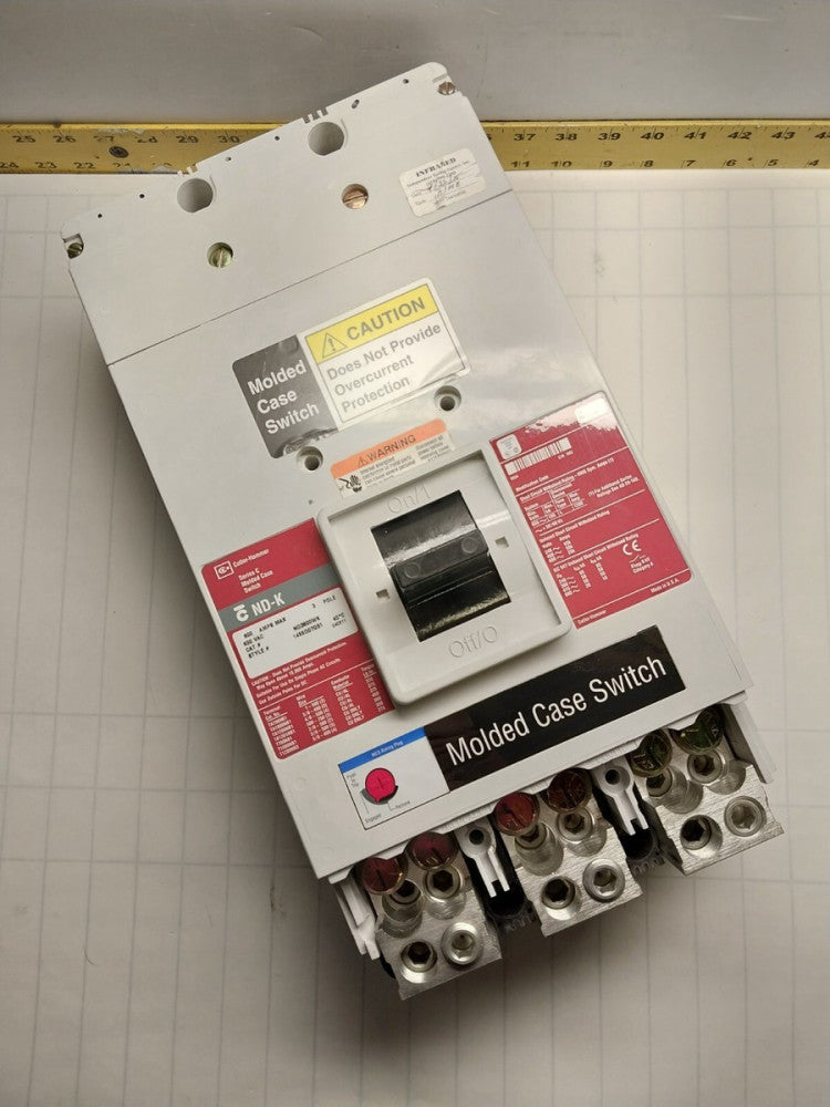 CUTLER HAMMER 800 AMP MOLDED CASE SWITCH 600 VAC 3 POLE  ND3800WK