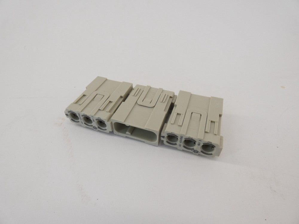 *Lot of 3* ILME CX 03 4M 3P Male Connector Module Insert 40A - NEW Surplus!