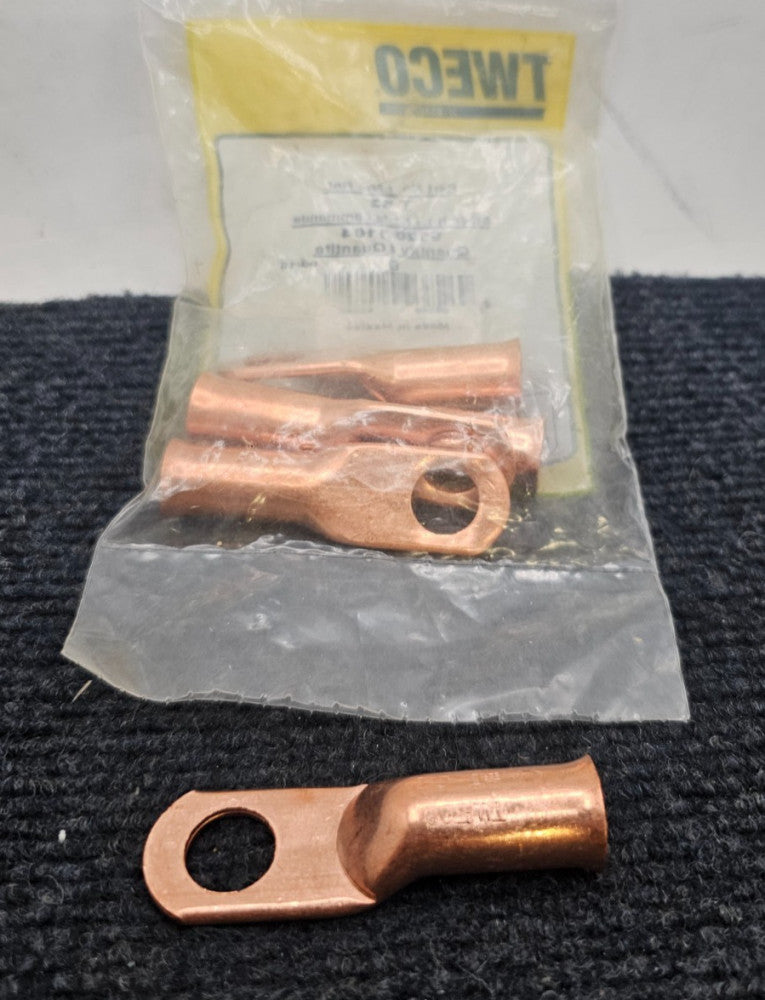 (QTY 5) Tweco T-62 Crimp/Solder Lug Cable Connector Female Plug Connection