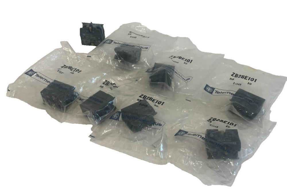 NEW LOT OF 8 TELEMECANIQUE ZB2BE101 CONTACT BLOCK