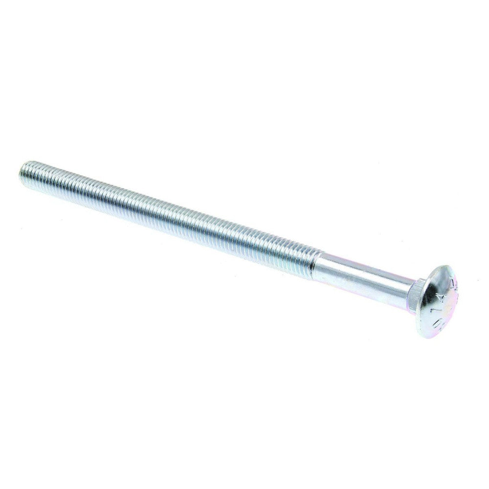 9064806 Carriage Bolts, 1/2 In.-13 X 8 In., A307 Grade A Zinc Plated Steel, (...