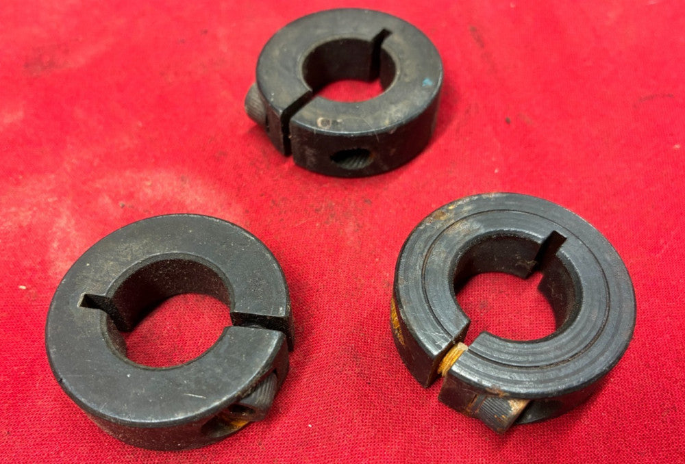 UNBRANDED SPLIT SHAFT COLLAR OD: 1-1/2" ID: 3/4" (LOT OF 3)