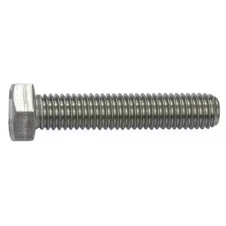 Zoro Select U51016.016.0050 #8-32 X 1/2 In Hex Hex Machine Screw, Plain 18-8