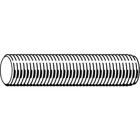 Zoro Select U55070.075.2400 Fully Threaded Rod, 3/4"-10, 2 Ft, Stainless Steel,