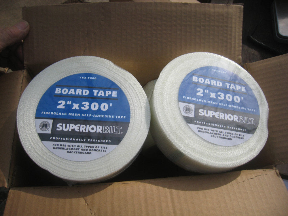 2-Rolls Superiorbilt Alkali-Resistant Cement Board Tape 2 In x 300 Ft each