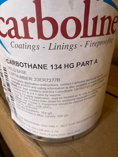 Carboline Carbothane 134 HG Part A, Tinted Yellow, 1 gallon, EXP May 2026