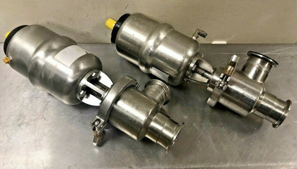 2" Waukesha Cherry Burrell SWAPC 710T Shut-Off Valve P/N M18AP819006 (Lot of 2)