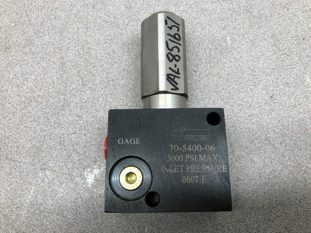 NEW NO BOX VEKTEK 1500-5000 PSI RANGE PRESSURE LIMITING  VALVE 70-5400-06
