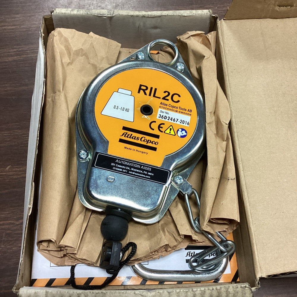 Atlas Copco Tools AB RIL2C Spring Balancer  0.5 - 1.0 KG Retractable