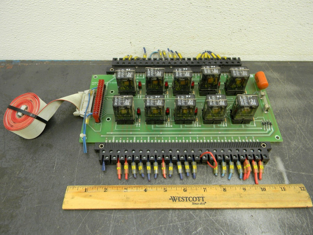Robotron Relay Board 473-0-0310 Rev R 102792 Control Board Weld Control