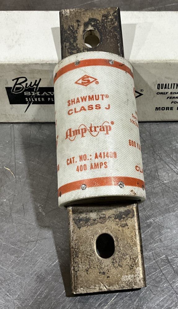 Shawmut A4J400 400 Amp Fuse Class J 600V Brass Fuse