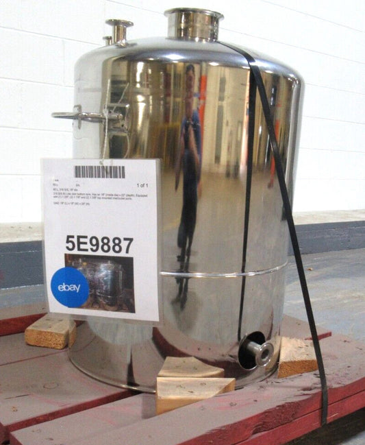 316 S/S 60 Liter Dish Bottom Tank