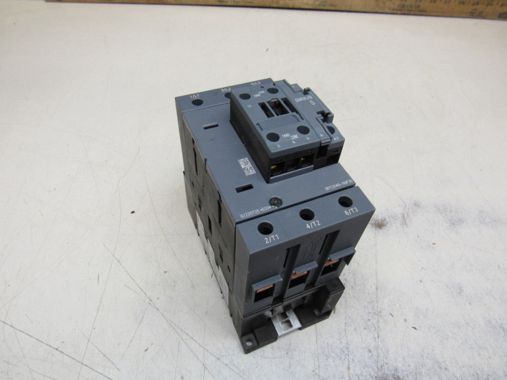 SIEMENS SIRIUS 3RT2045-1NP30 600V 175...280VDC 50-60HZ  CONTACTOR XLNT USED M/O!