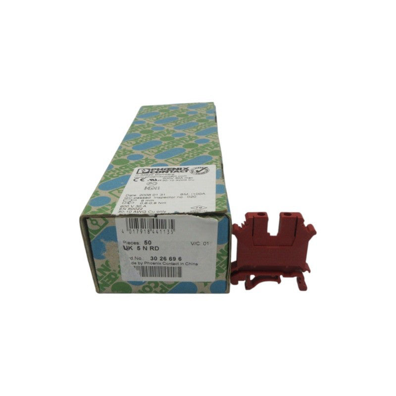 PHOENIX CONTACT UK5NRD 3026696 (PKG OF 50) NSMP