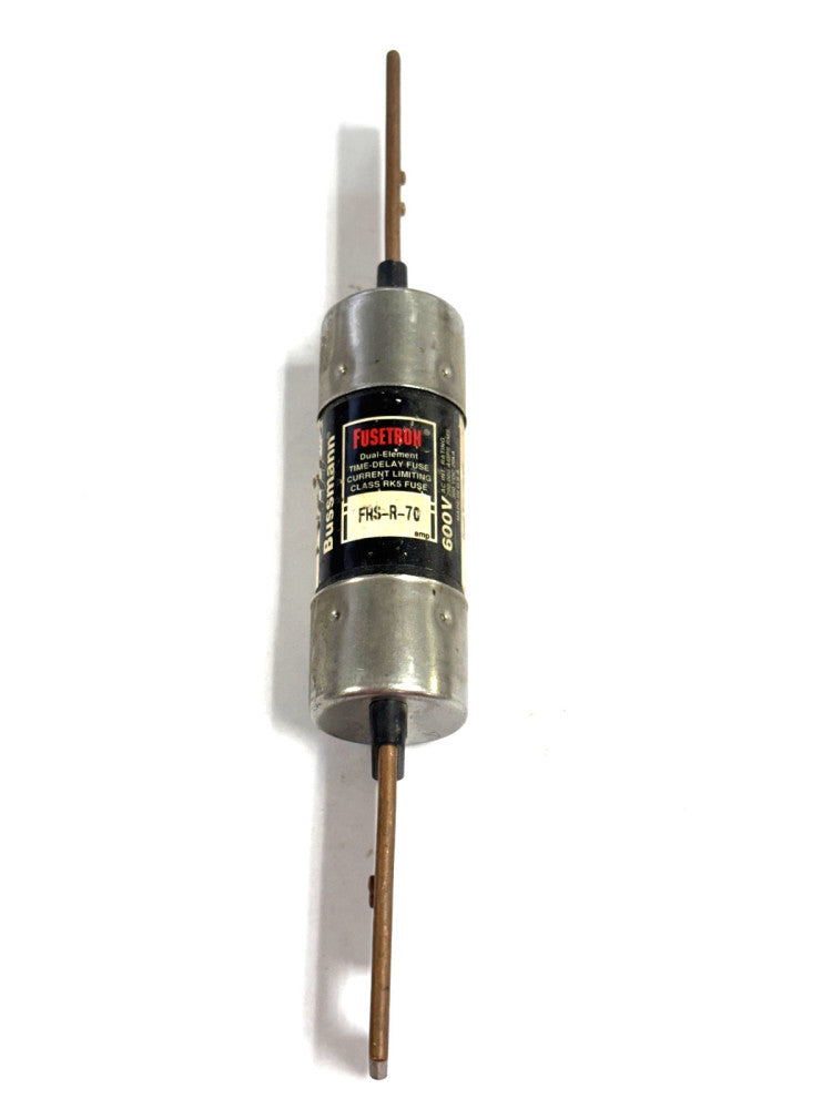 BUSSMANN FUSETRON FRN-R-70 GENERAL PURPOSE TIME DELAY FUSE 250 VAC, 70 AMP