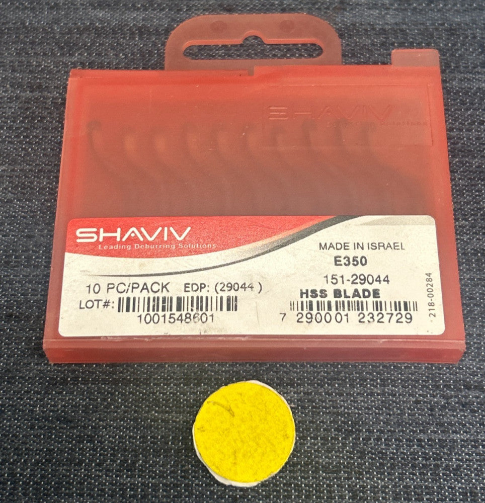 SHAVIV HSS SWIVEL & SCRAPER BLADE E350  151-29044  LOT OF 10