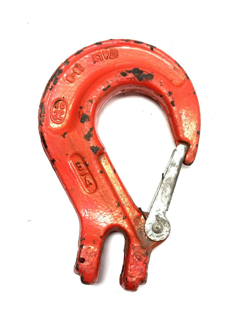WEISSALLOY 5/8" CLEVIS SLING HOOK WITH LATCH- GRADE 80 WORKING LOAD- 18,100 LBS