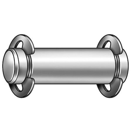 Zoro Select Wwg-Hlpgrr-038 Clevis Pin,Hdlss,3/8 X2 11/32L,W/2 Rings