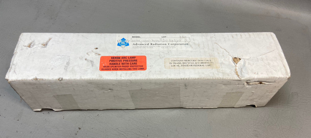 New Advanced Radiation Corp. Xenon Arc Lamp HXSA-1000-30541 1000W