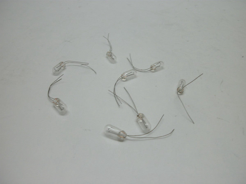JKL 2169 MINIATURE LAMP BULBS WIRE TERMINAL BASE 2.5V .35A 0.875W (LOT OF 8) NNB