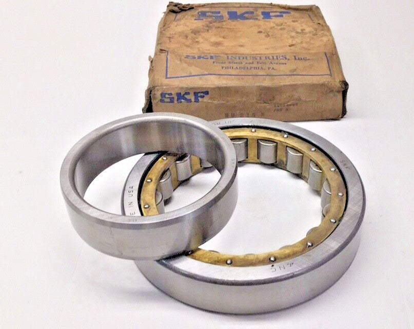 SKF NU218M Used Cylindrical Roller Bearing 90x160x30mm 2nu18 / NU218 / NU-218-M