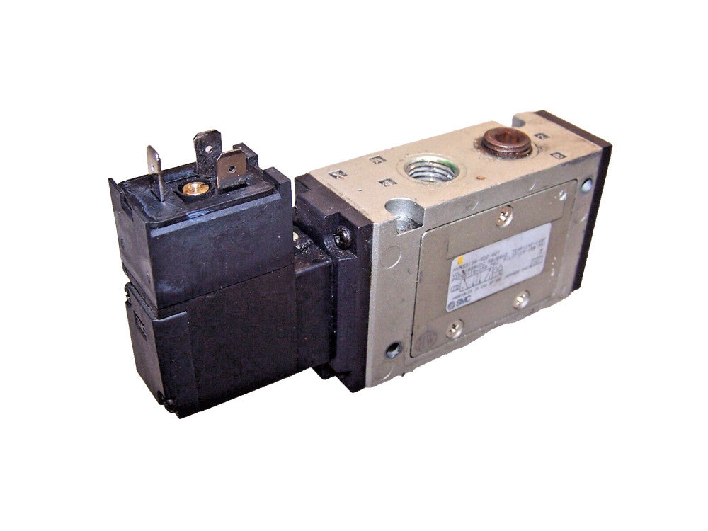 SMC 1/4" NPT PNEUMATIC SOLENOID VALVE 15-150 PSI 21-26 VDC  NVFS3130-5DZ-02T