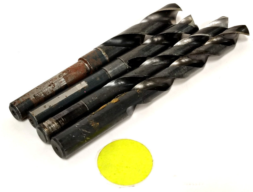 ASSORTED LOT OF 2 FLUTE HSS DRILL BITS ***LOT OF 4***