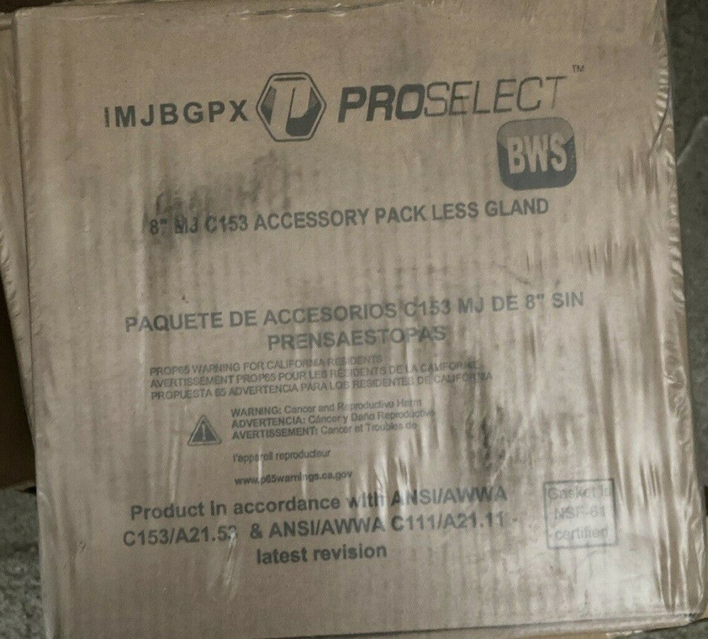 NEW Ferguson Waterworks 8" M.J. Bolt And Gasket Pack  IMJBGPX