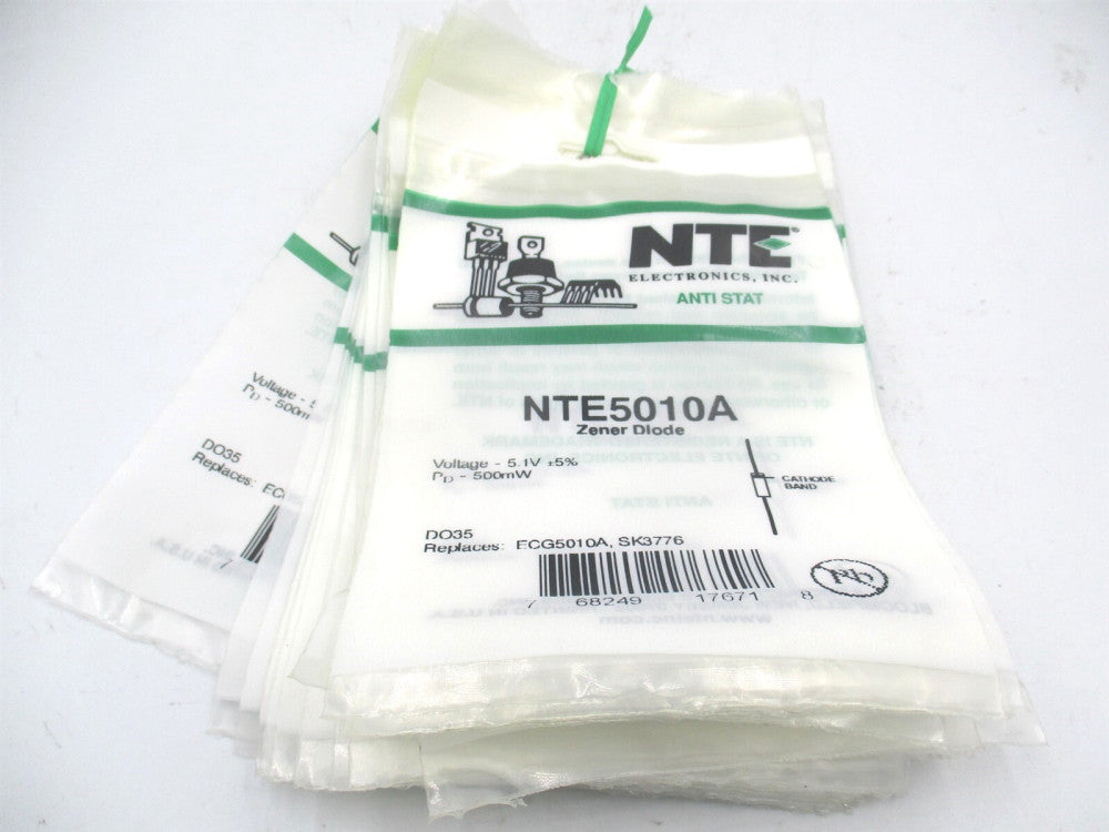 NTE Electronics (NTE5027A) 18 V 500 mW ±5% Through Hole Zener Diode - Lot of 19 