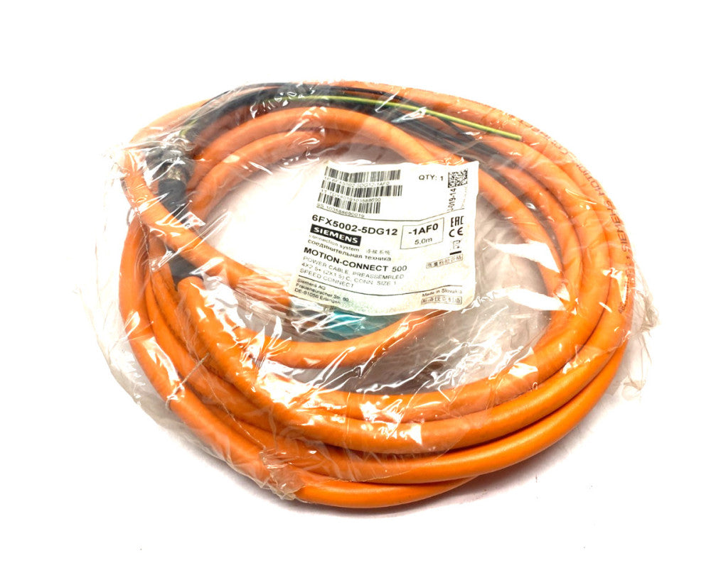 Siemens 6FX5002-5DG12-1AF0 MOTION-CONNECT 500 Power Cable Assembly