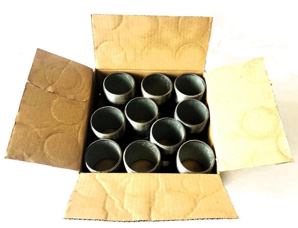 Conduit Pipe Products Box Of 10 3XA5 Galvanized 3X4 Conduit Nipple 25023008 NOS