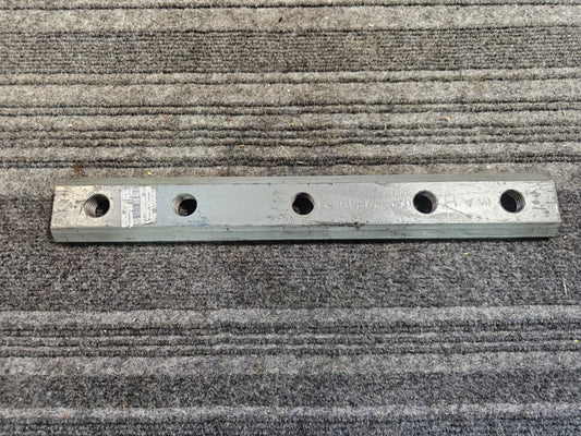 (QTY 3) 3/8" Connecting Plate Drill-F 14 1/2" Long CSF.F35 2" Wide, Gray