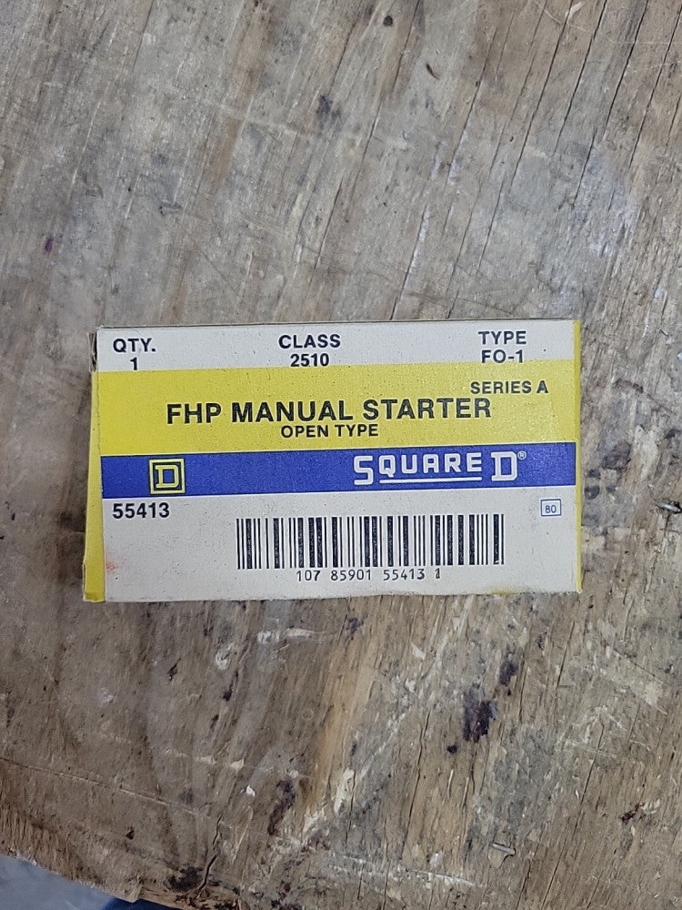 1) NEW OLD STOCK SQUARE D 2510FO1 FHP MANUAL STARTER