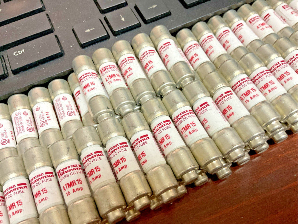 Lot of 10 Ferraz Shawmut ATMR15 Class CC Fuse 15A