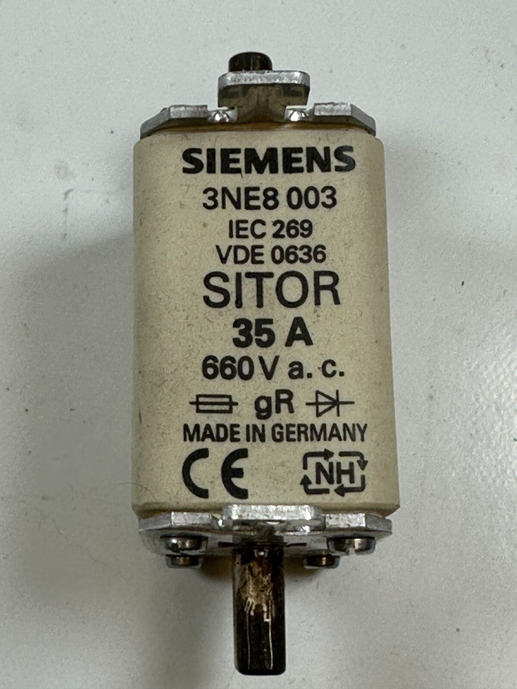 Siemens 3NE8-003 Sitor Fuse 35A/660V IEC269 VDE0363 - New Fast Ship from USA