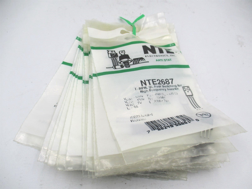 NTE Electronics (NTE2687) 450V 8A 20MHz 45W Through Hole RF Transistor - Qty 15 