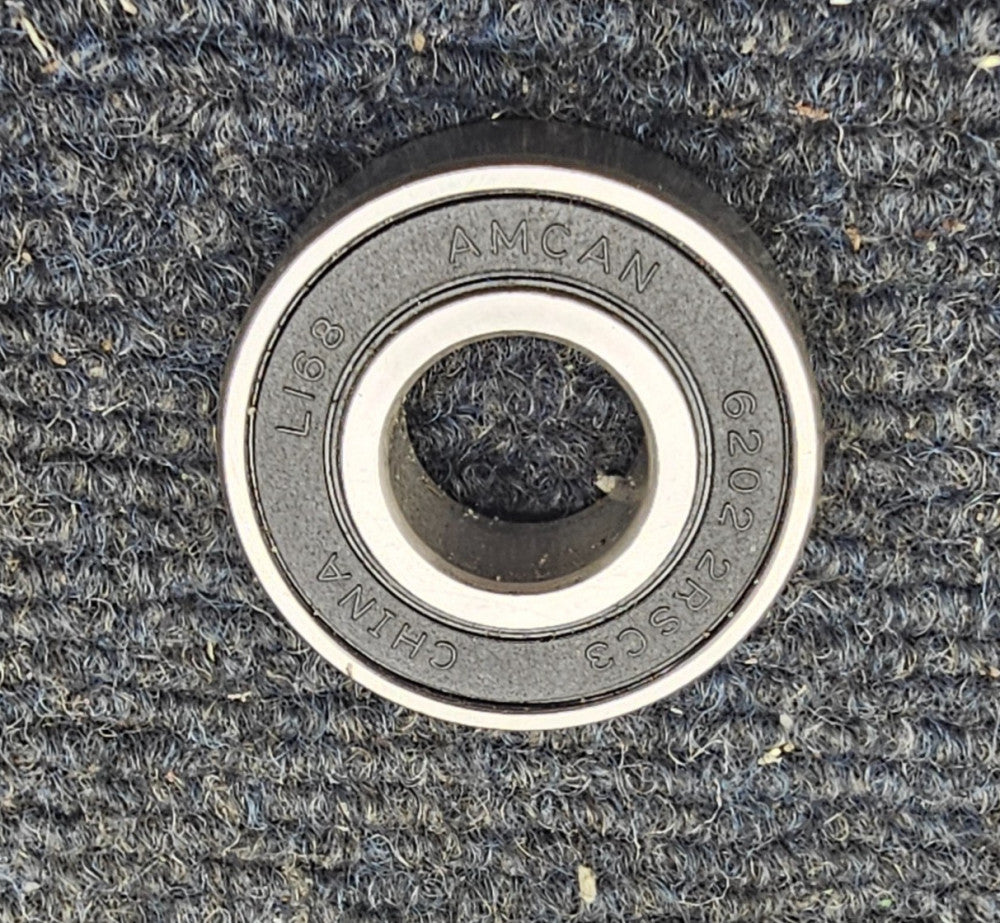 (QTY 4) AMCAN 6202 2RSC3: 5/8 Ball Bearings 15mm ID x 35mm OD x 11mm Width