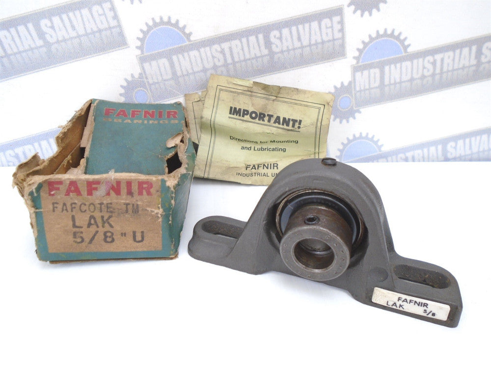 FAFNIR - LAK5/8 U Pillow Block Bearing ECCENTRIC LOCKING COLLAR - 5/8 15.9mm NOS