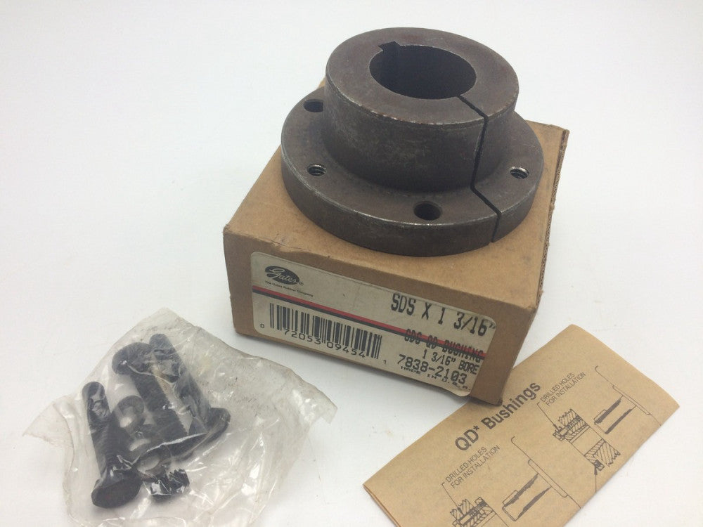 NEW Gates 7838-2103 QD Bushing SDS X 1-3/16" Bore 