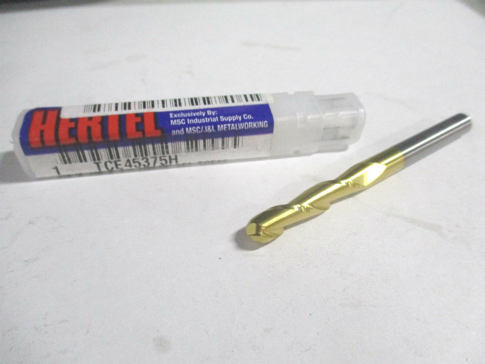 (E6014016) 1/4" x 1-1/8" x 1/4" x 3" OAL Solid Carbide 2 Flute Ball End Mill 