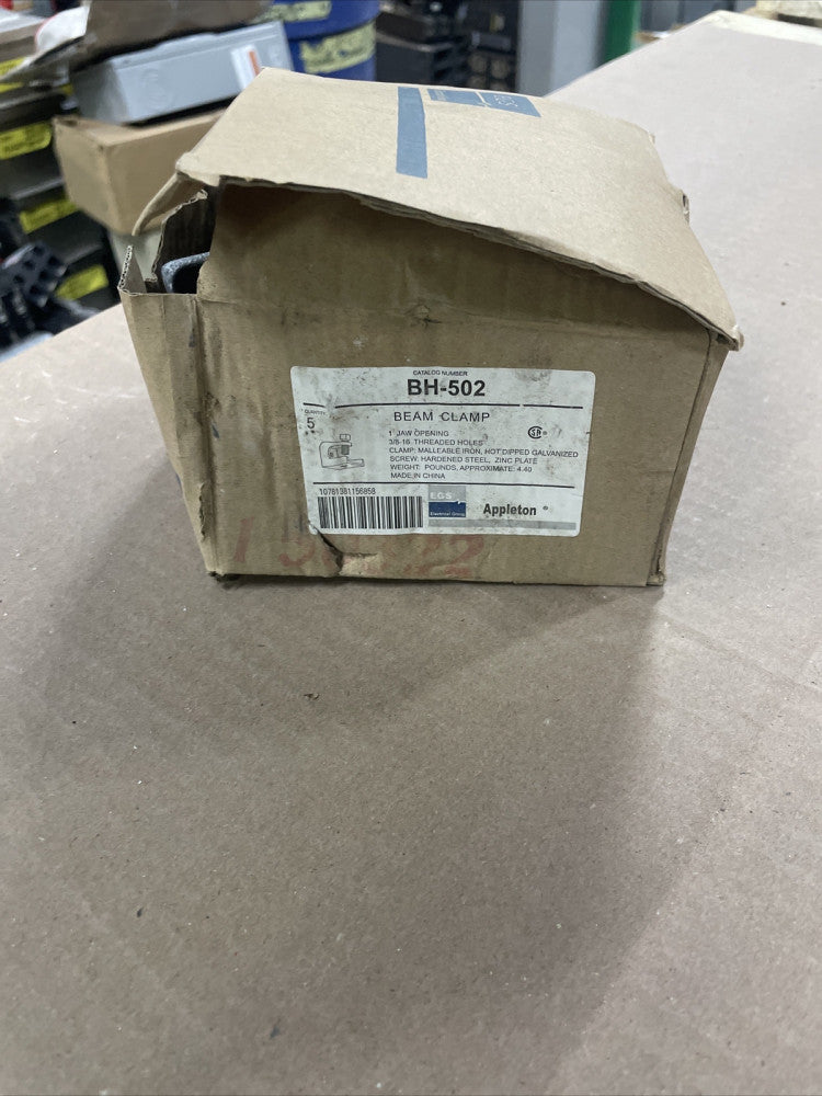 1) New Old Stock! Appleton BH502 Malleable Iron 3/8"-16 Threaded Holes