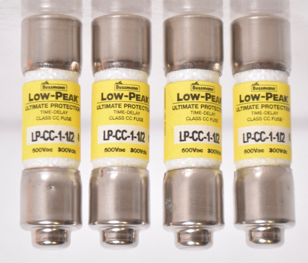 4 COUNT Buss Bussman LP-CC-1-1/2 Fuse