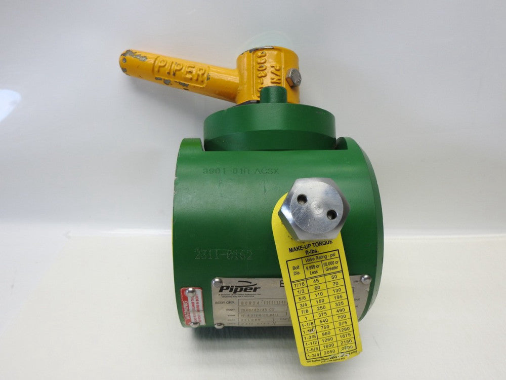 Piper BCR24-111111111 Ball Valve 1040/42/45 CS, 17-4 STEM/CS CELCON 1.500" NEW!
