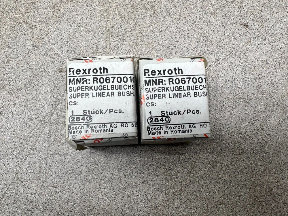 LOT OF 2 NEW IN BOX REXROTH LINEAR BUSHING R067001000