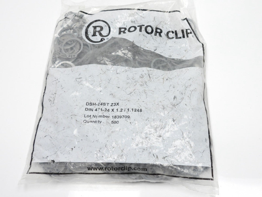 500pcs Rotor Clip DSH-24ST 24mm Shaft Z3X DIN 471-24 x 1.2 / 1.1248 External Ret