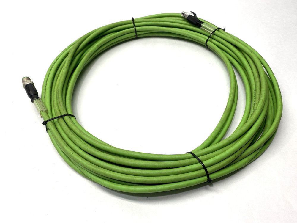 Beckhoff ZK1090-6191-0150 Double Ended EtherCAT Cordset M12 M to RJ45 M 15m