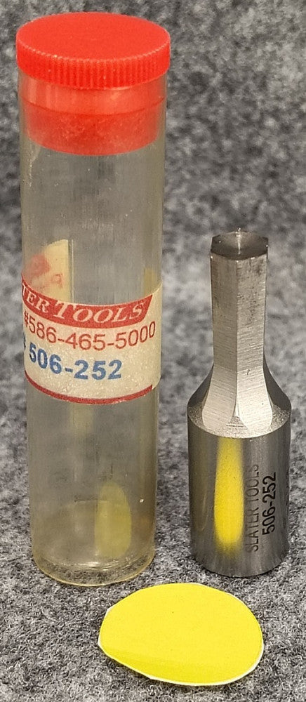SLATER TOOLS ROTARY HEX BROACH 1-3/4" OAL 1/2" OAD STEEL MATERIAL 506-252